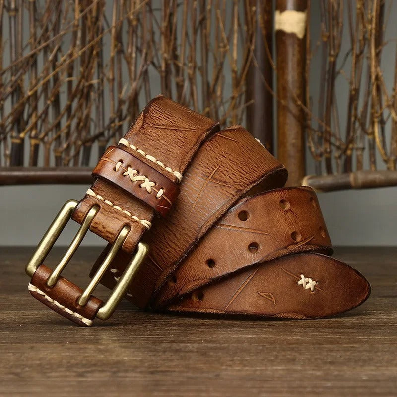 Rugged Cowhide Belt