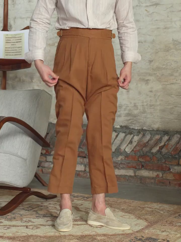 Exclusive Linen Vento Gurkha Pants